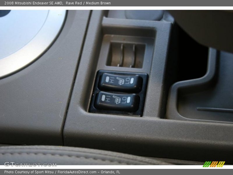 Rave Red / Medium Brown 2008 Mitsubishi Endeavor SE AWD
