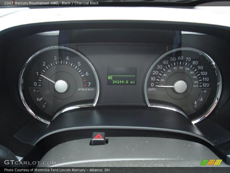 Black / Charcoal Black 2007 Mercury Mountaineer AWD