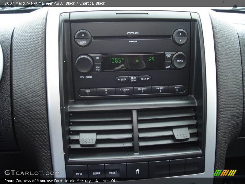 Black / Charcoal Black 2007 Mercury Mountaineer AWD