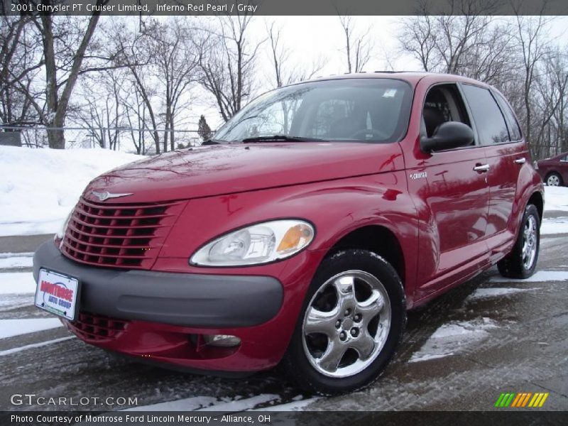 Inferno Red Pearl / Gray 2001 Chrysler PT Cruiser Limited