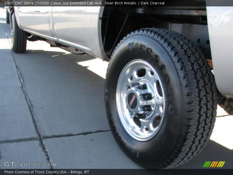 Silver Birch Metallic / Dark Charcoal 2007 GMC Sierra 2500HD Classic SLE Extended Cab 4x4