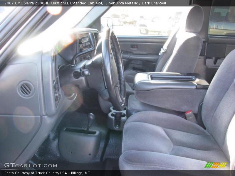 Silver Birch Metallic / Dark Charcoal 2007 GMC Sierra 2500HD Classic SLE Extended Cab 4x4