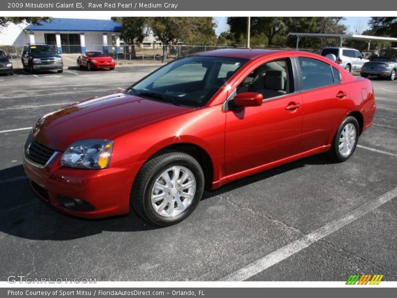 Rave Red Pearl / Medium Gray 2009 Mitsubishi Galant ES