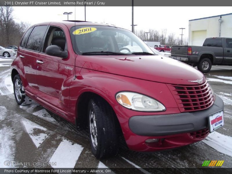 Inferno Red Pearl / Gray 2001 Chrysler PT Cruiser Limited