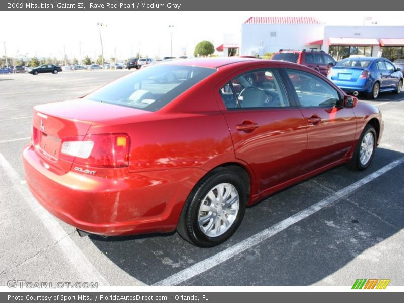 Rave Red Pearl / Medium Gray 2009 Mitsubishi Galant ES