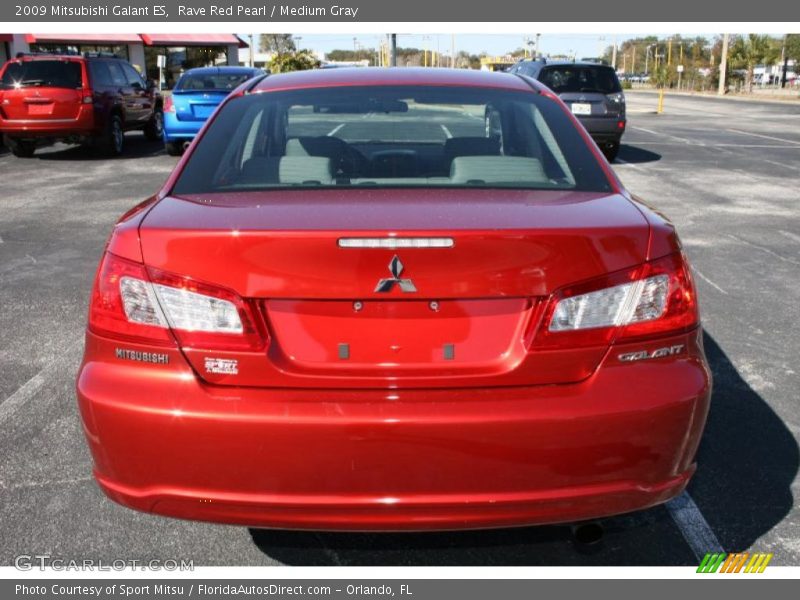 Rave Red Pearl / Medium Gray 2009 Mitsubishi Galant ES