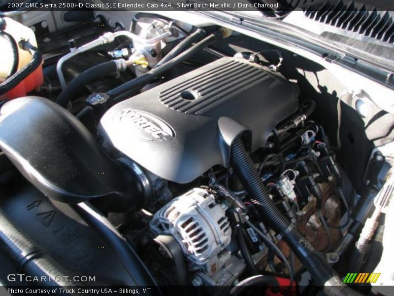 Silver Birch Metallic / Dark Charcoal 2007 GMC Sierra 2500HD Classic SLE Extended Cab 4x4