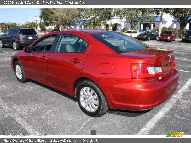 Rave Red Pearl / Medium Gray 2009 Mitsubishi Galant ES