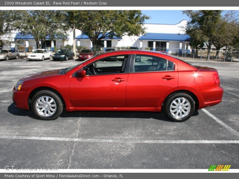 Rave Red Pearl / Medium Gray 2009 Mitsubishi Galant ES