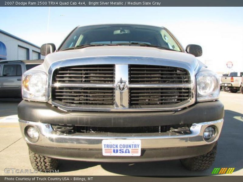 Bright Silver Metallic / Medium Slate Gray 2007 Dodge Ram 2500 TRX4 Quad Cab 4x4