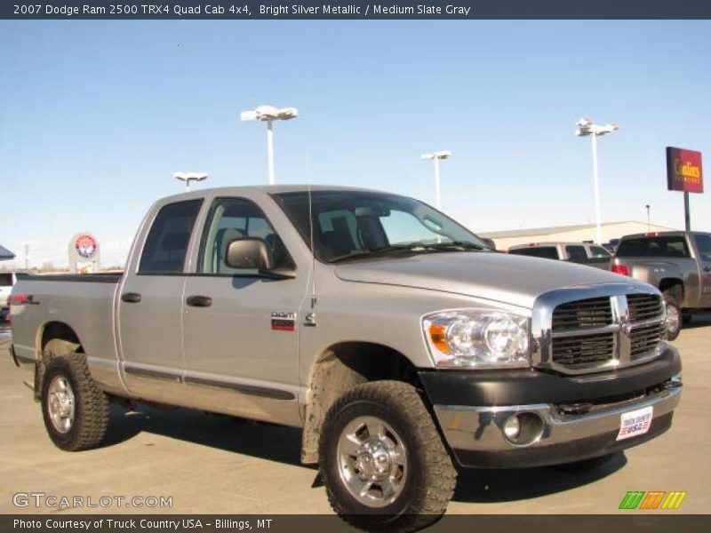 Bright Silver Metallic / Medium Slate Gray 2007 Dodge Ram 2500 TRX4 Quad Cab 4x4