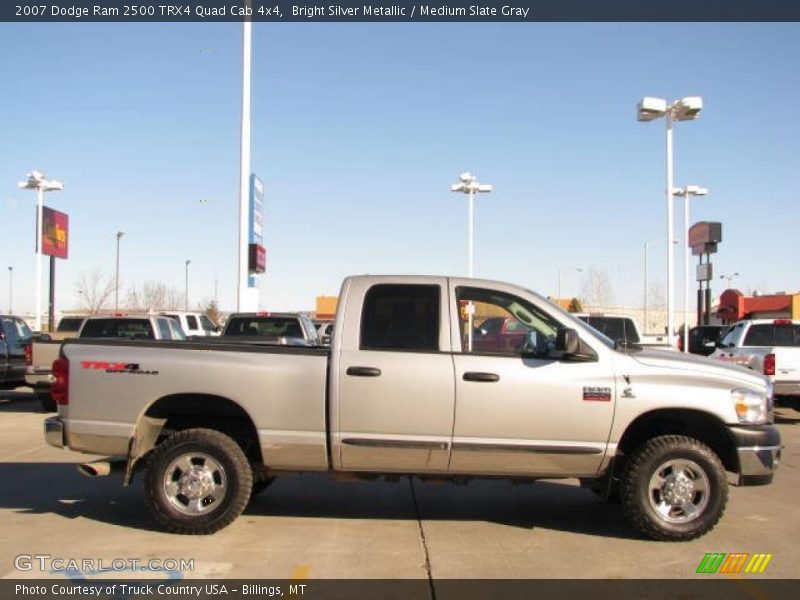 Bright Silver Metallic / Medium Slate Gray 2007 Dodge Ram 2500 TRX4 Quad Cab 4x4