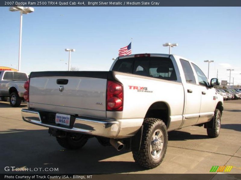 Bright Silver Metallic / Medium Slate Gray 2007 Dodge Ram 2500 TRX4 Quad Cab 4x4