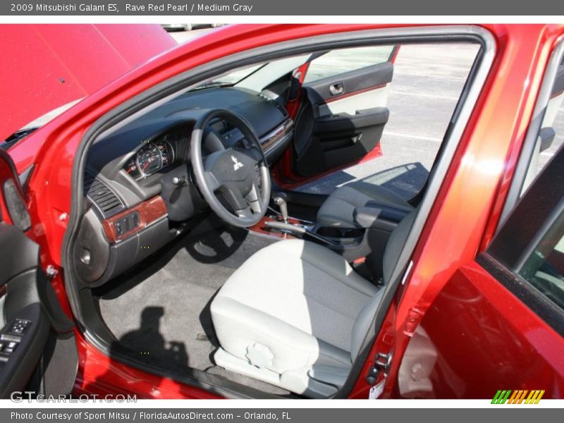 Rave Red Pearl / Medium Gray 2009 Mitsubishi Galant ES