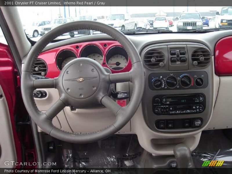 Inferno Red Pearl / Gray 2001 Chrysler PT Cruiser Limited