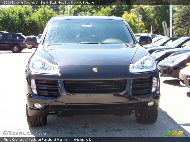 Basalt Black Metallic / Black Full Leather 2009 Porsche Cayenne S