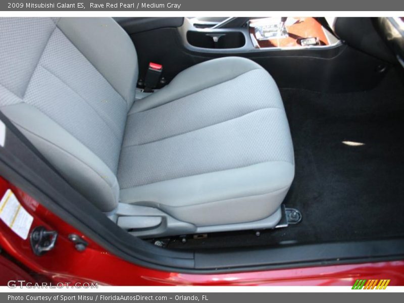 Rave Red Pearl / Medium Gray 2009 Mitsubishi Galant ES