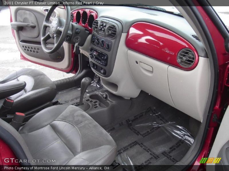 Inferno Red Pearl / Gray 2001 Chrysler PT Cruiser Limited