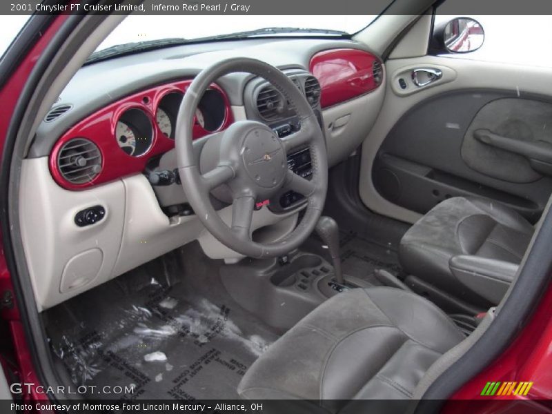 Inferno Red Pearl / Gray 2001 Chrysler PT Cruiser Limited