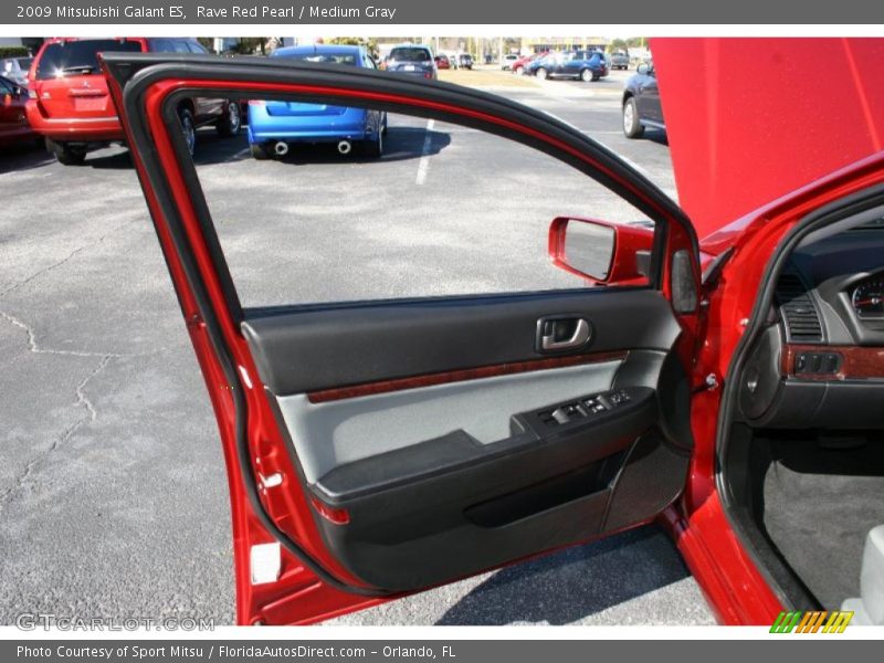 Rave Red Pearl / Medium Gray 2009 Mitsubishi Galant ES