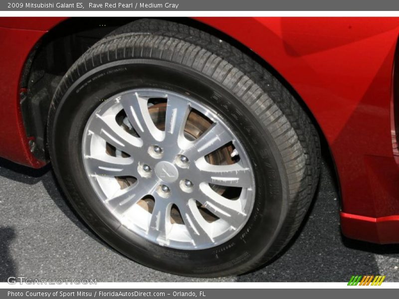 Rave Red Pearl / Medium Gray 2009 Mitsubishi Galant ES