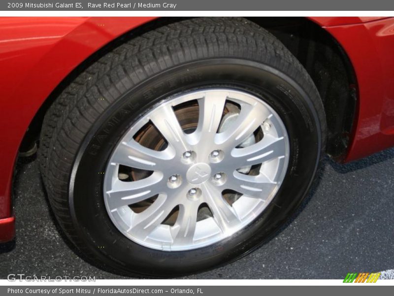 Rave Red Pearl / Medium Gray 2009 Mitsubishi Galant ES