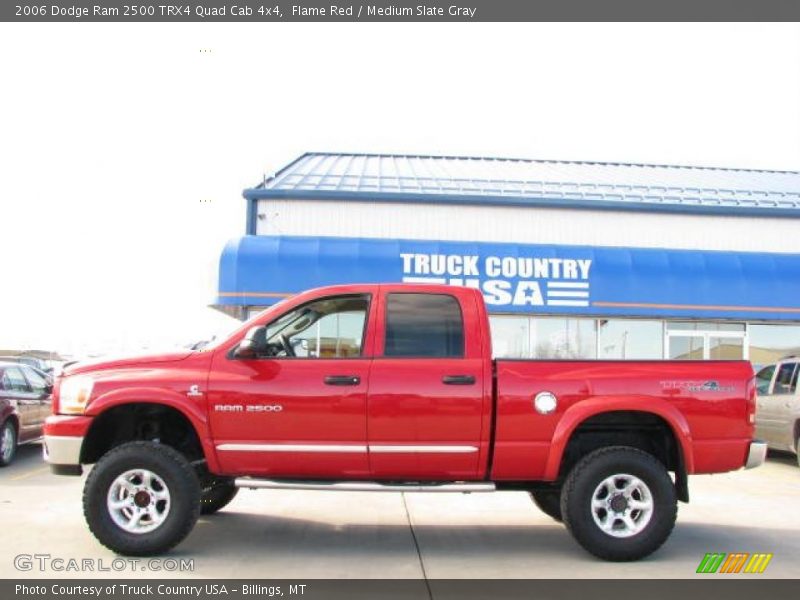 Flame Red / Medium Slate Gray 2006 Dodge Ram 2500 TRX4 Quad Cab 4x4