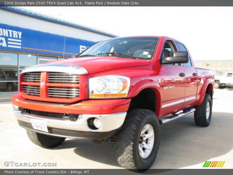 Flame Red / Medium Slate Gray 2006 Dodge Ram 2500 TRX4 Quad Cab 4x4