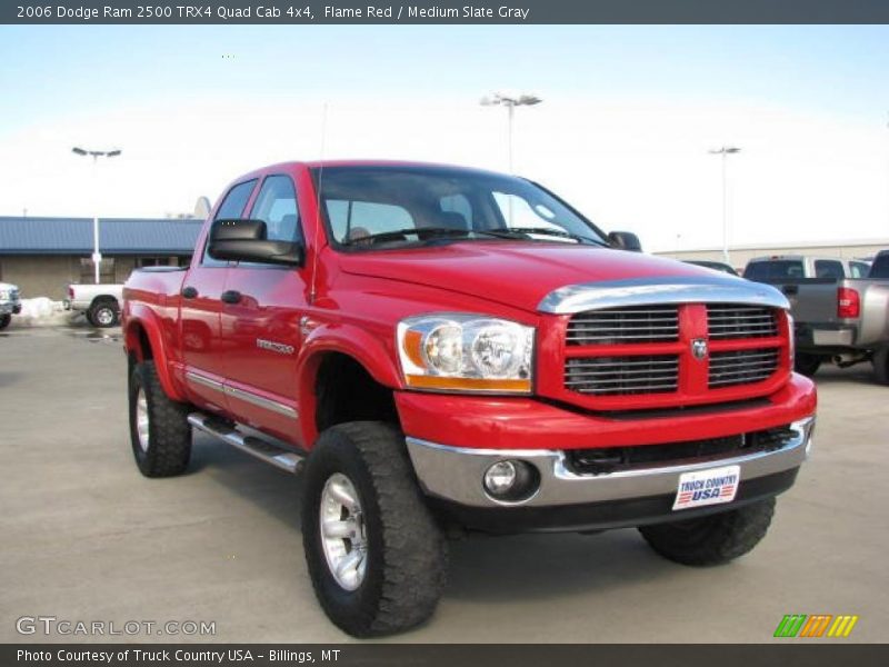 Flame Red / Medium Slate Gray 2006 Dodge Ram 2500 TRX4 Quad Cab 4x4