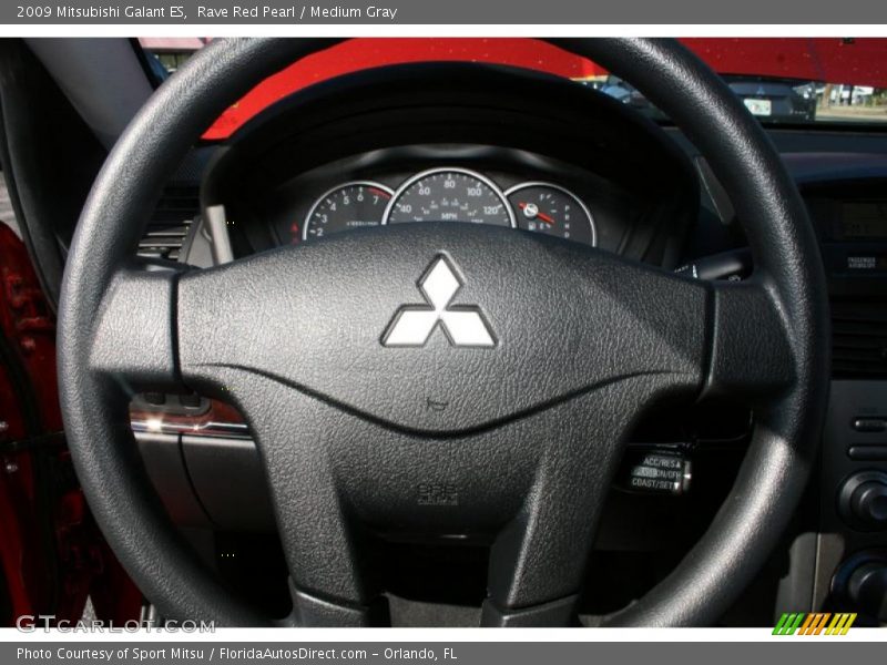 Rave Red Pearl / Medium Gray 2009 Mitsubishi Galant ES