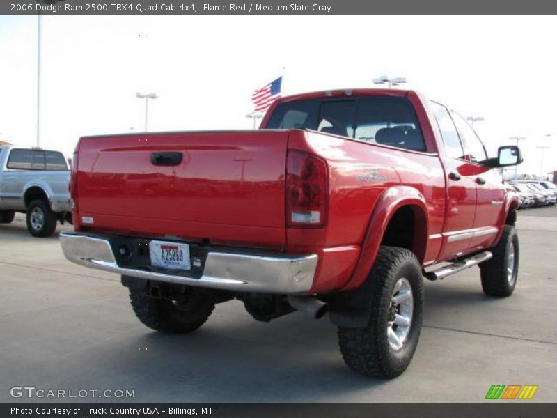 Flame Red / Medium Slate Gray 2006 Dodge Ram 2500 TRX4 Quad Cab 4x4