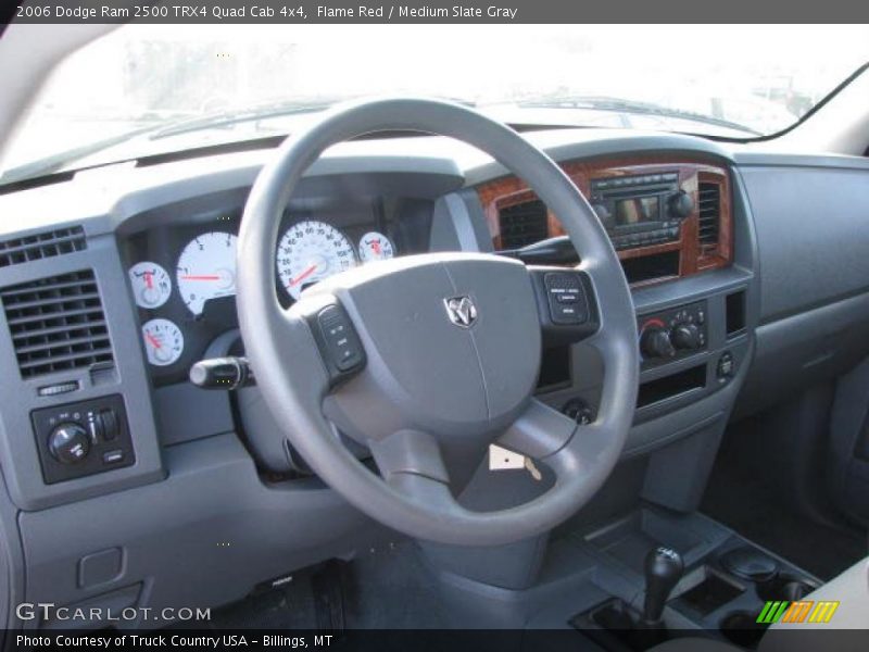 Flame Red / Medium Slate Gray 2006 Dodge Ram 2500 TRX4 Quad Cab 4x4