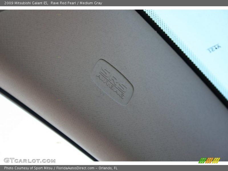 Rave Red Pearl / Medium Gray 2009 Mitsubishi Galant ES