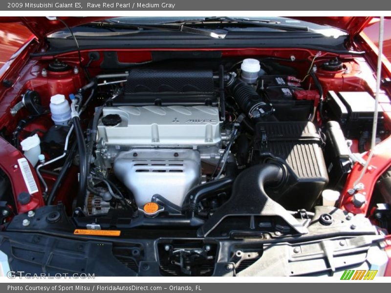 Rave Red Pearl / Medium Gray 2009 Mitsubishi Galant ES