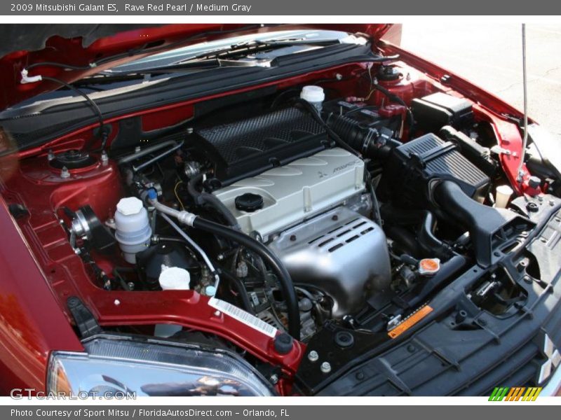 Rave Red Pearl / Medium Gray 2009 Mitsubishi Galant ES