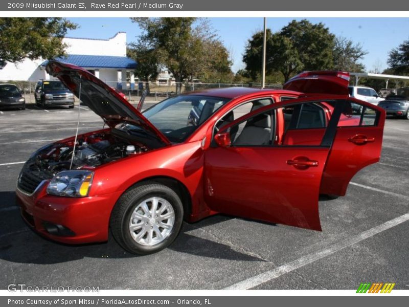Rave Red Pearl / Medium Gray 2009 Mitsubishi Galant ES
