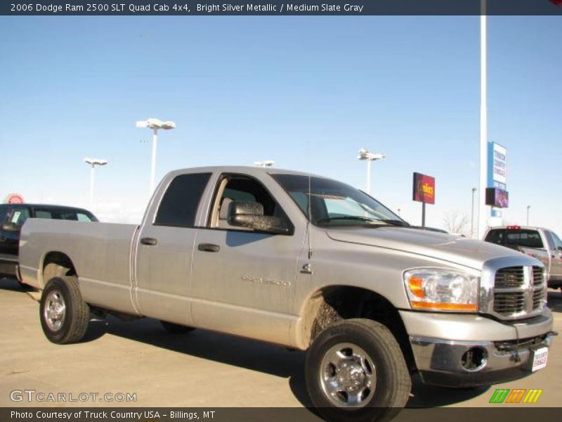 Bright Silver Metallic / Medium Slate Gray 2006 Dodge Ram 2500 SLT Quad Cab 4x4