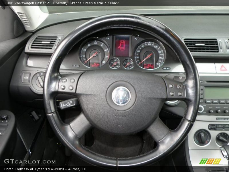 Granite Green Metallic / Black 2006 Volkswagen Passat 2.0T Sedan