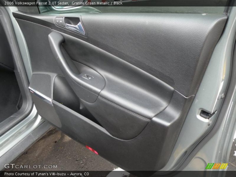 Granite Green Metallic / Black 2006 Volkswagen Passat 2.0T Sedan