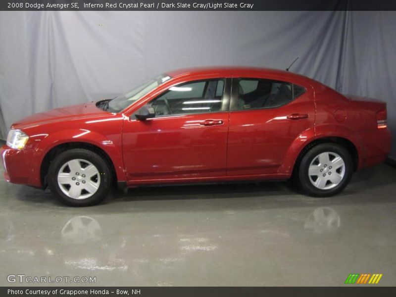 Inferno Red Crystal Pearl / Dark Slate Gray/Light Slate Gray 2008 Dodge Avenger SE