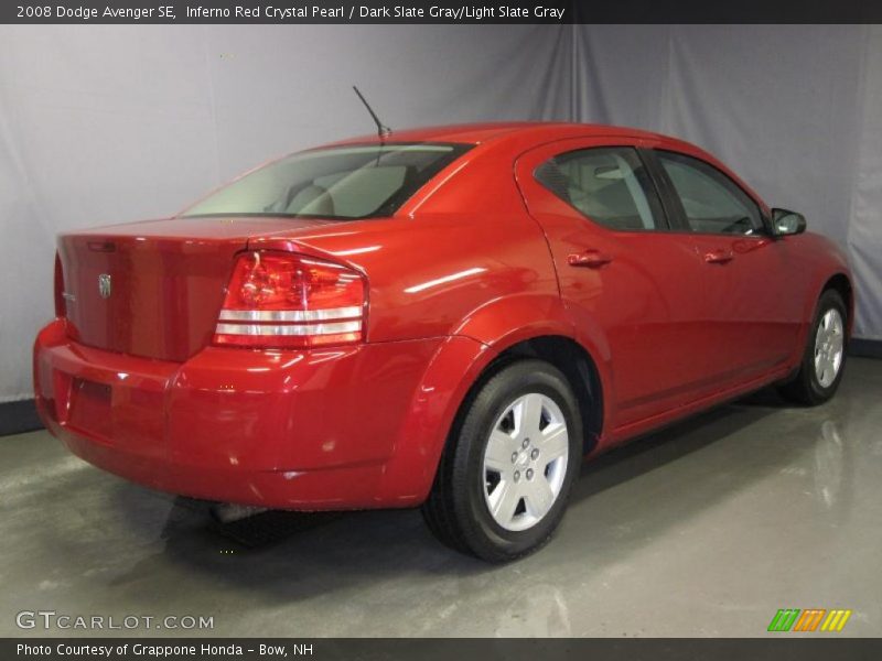 Inferno Red Crystal Pearl / Dark Slate Gray/Light Slate Gray 2008 Dodge Avenger SE