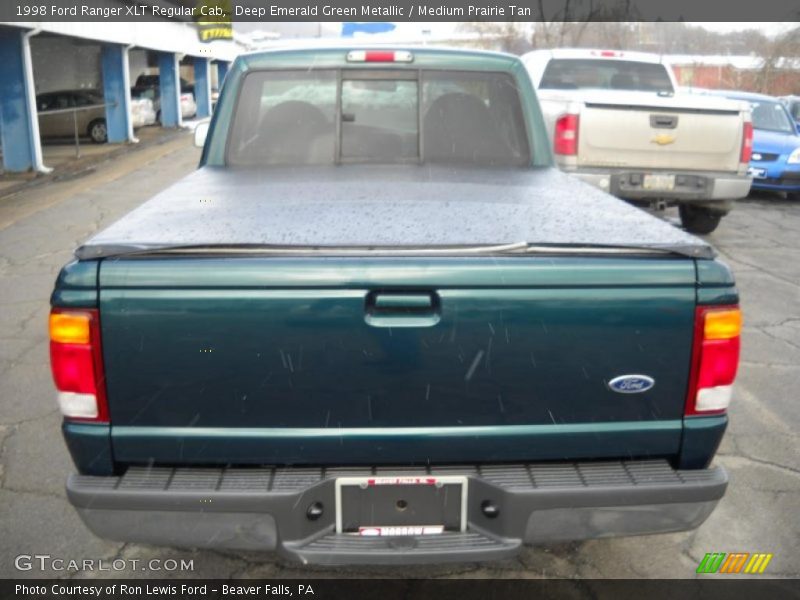 Deep Emerald Green Metallic / Medium Prairie Tan 1998 Ford Ranger XLT Regular Cab