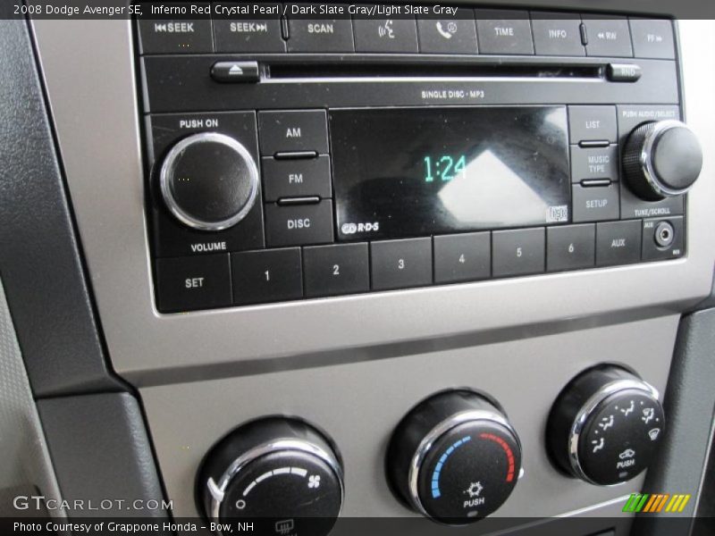 Inferno Red Crystal Pearl / Dark Slate Gray/Light Slate Gray 2008 Dodge Avenger SE