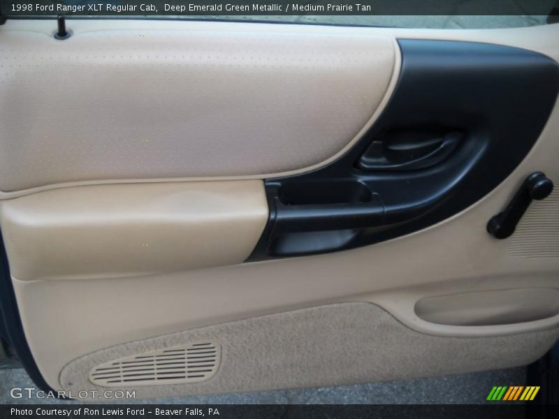 Deep Emerald Green Metallic / Medium Prairie Tan 1998 Ford Ranger XLT Regular Cab
