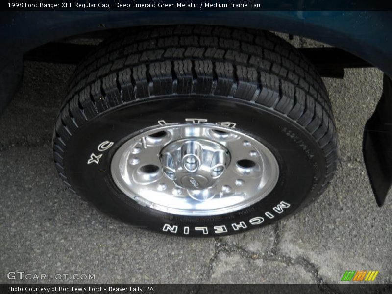 Deep Emerald Green Metallic / Medium Prairie Tan 1998 Ford Ranger XLT Regular Cab