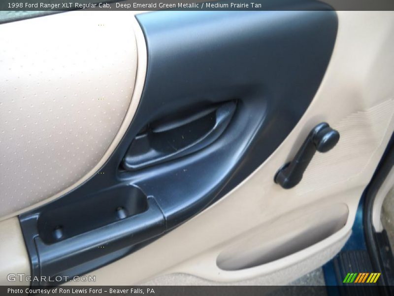 Deep Emerald Green Metallic / Medium Prairie Tan 1998 Ford Ranger XLT Regular Cab