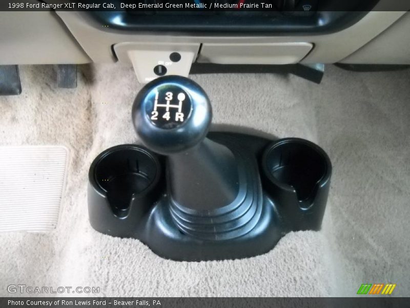 Deep Emerald Green Metallic / Medium Prairie Tan 1998 Ford Ranger XLT Regular Cab