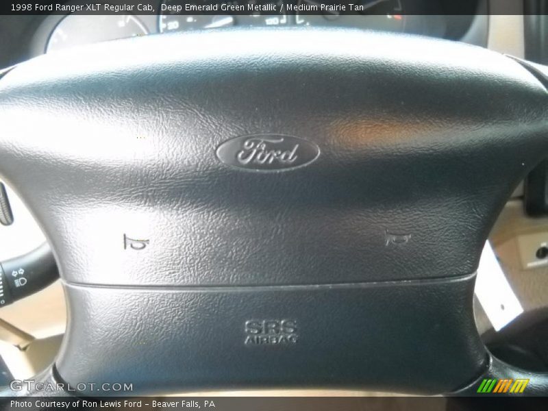 Deep Emerald Green Metallic / Medium Prairie Tan 1998 Ford Ranger XLT Regular Cab