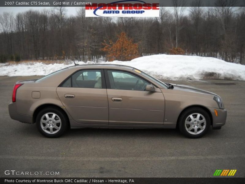 Gold Mist / Cashmere 2007 Cadillac CTS Sedan