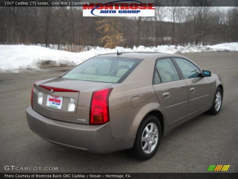 Gold Mist / Cashmere 2007 Cadillac CTS Sedan